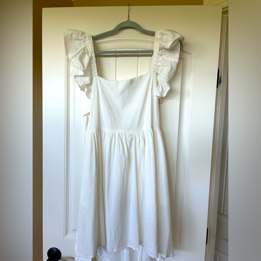 White dress with bow
